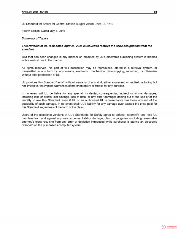 UL 1610 PDF UL 1610 PDF